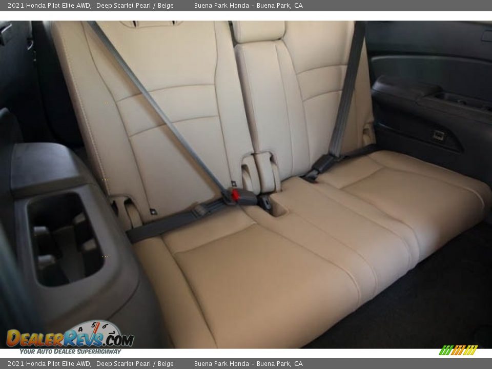 2021 Honda Pilot Elite AWD Deep Scarlet Pearl / Beige Photo #30