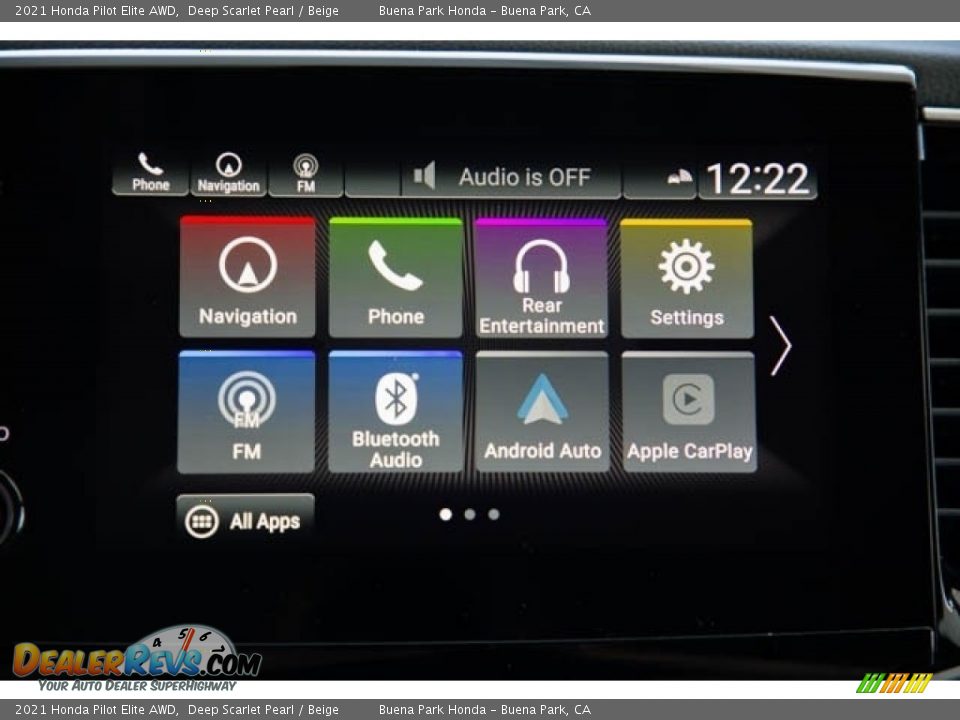 2021 Honda Pilot Elite AWD Deep Scarlet Pearl / Beige Photo #35