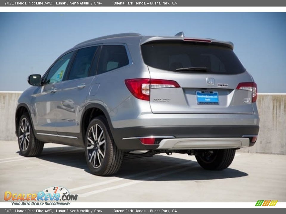 2021 Honda Pilot Elite AWD Lunar Silver Metallic / Gray Photo #2