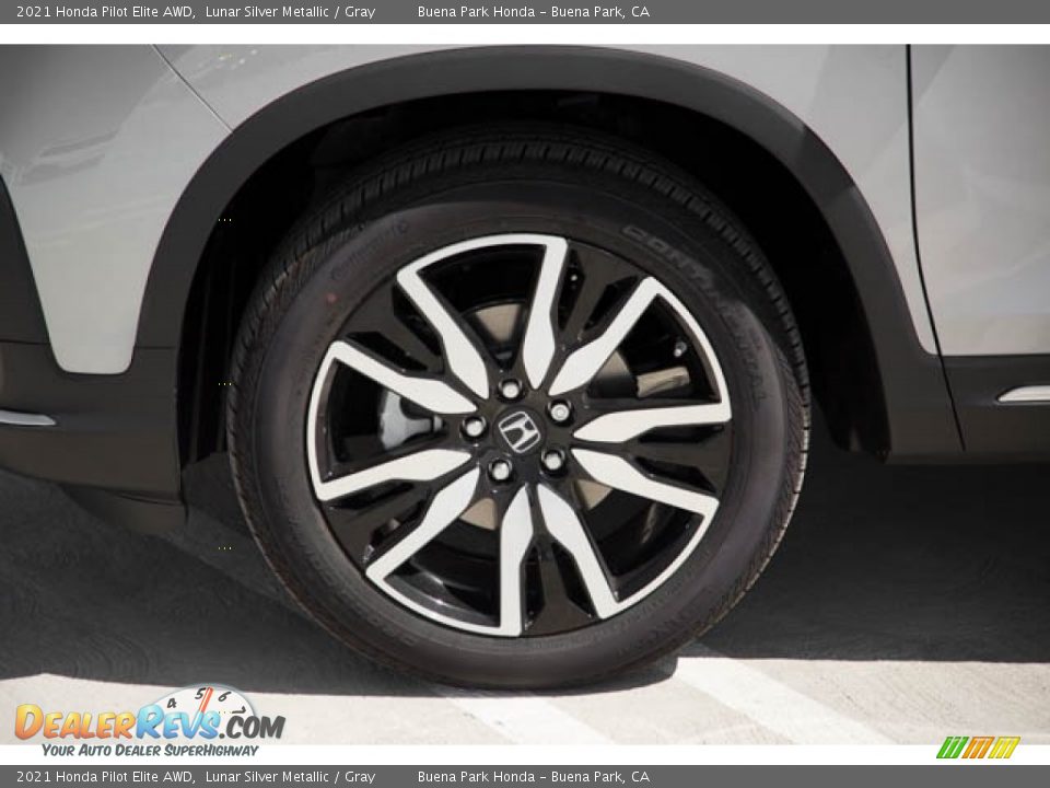 2021 Honda Pilot Elite AWD Lunar Silver Metallic / Gray Photo #13