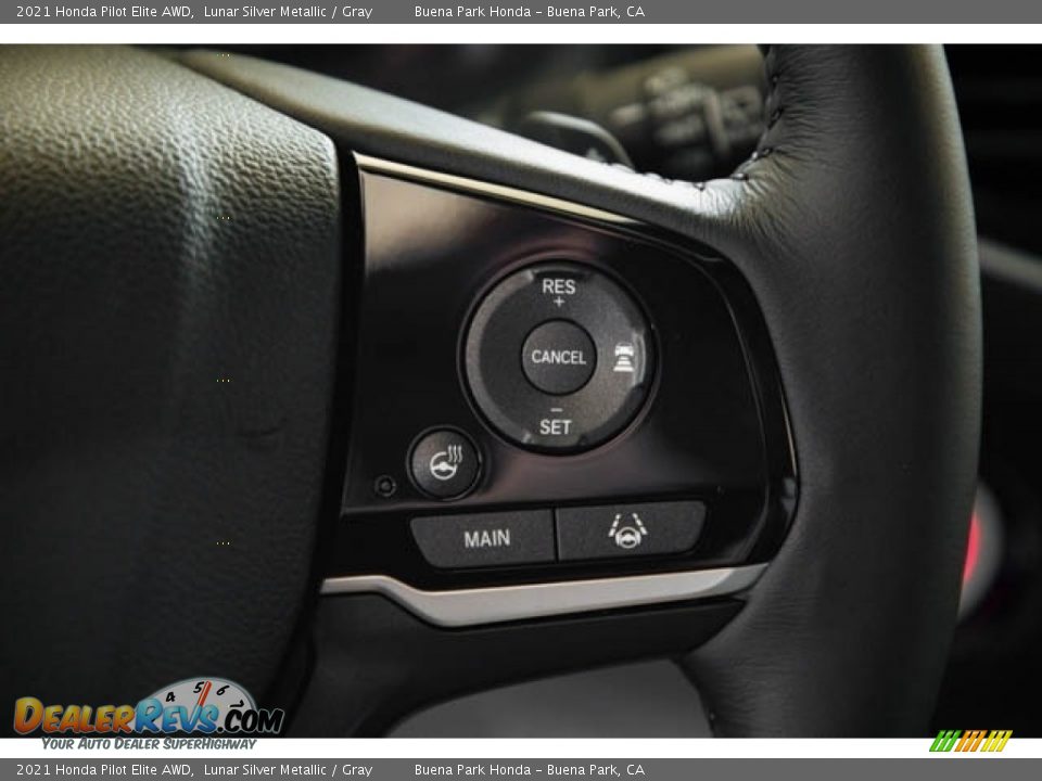2021 Honda Pilot Elite AWD Lunar Silver Metallic / Gray Photo #21