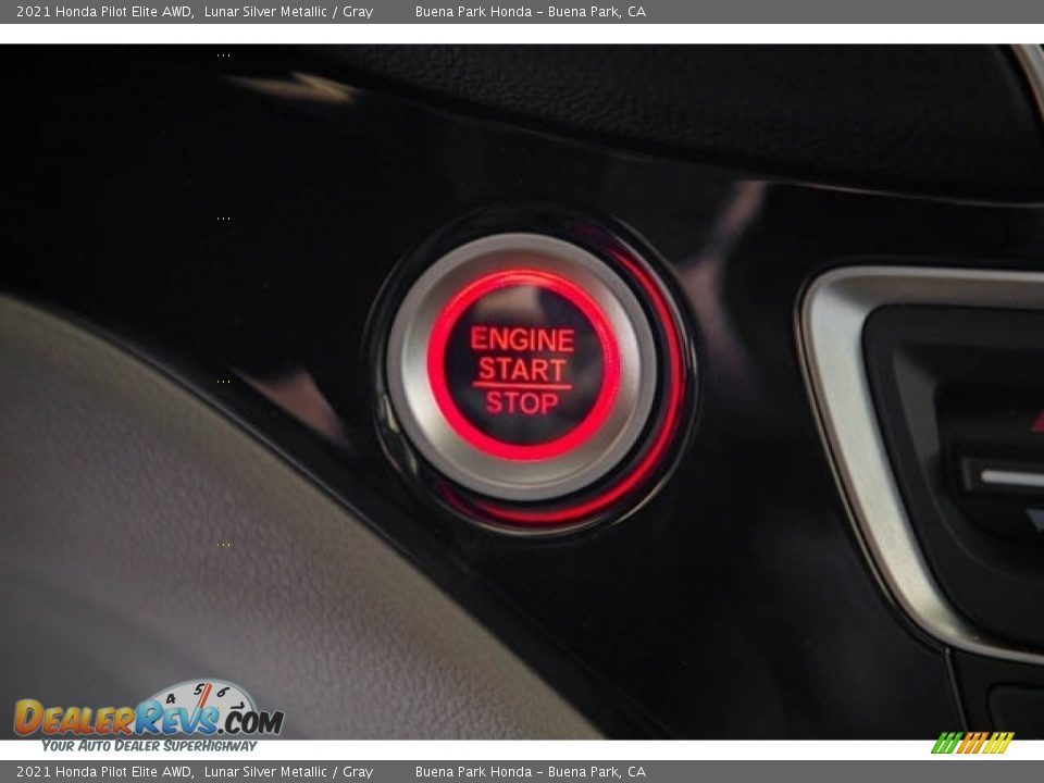 2021 Honda Pilot Elite AWD Lunar Silver Metallic / Gray Photo #22