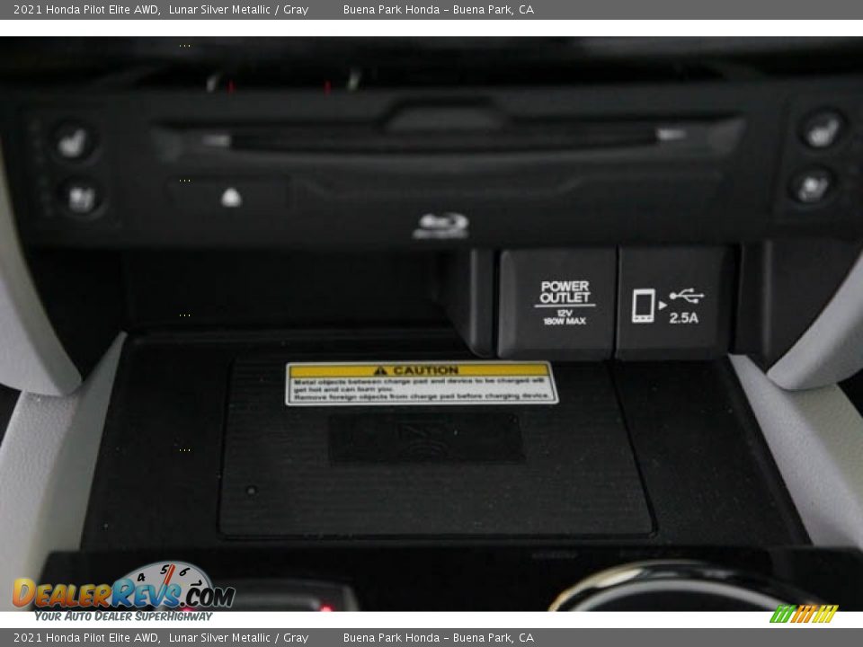 2021 Honda Pilot Elite AWD Lunar Silver Metallic / Gray Photo #23