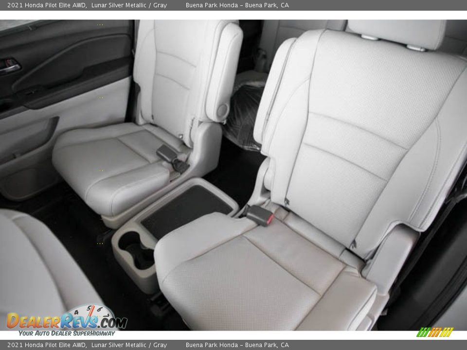 2021 Honda Pilot Elite AWD Lunar Silver Metallic / Gray Photo #28