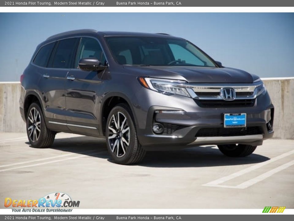 2021 Honda Pilot Touring Modern Steel Metallic / Gray Photo #1