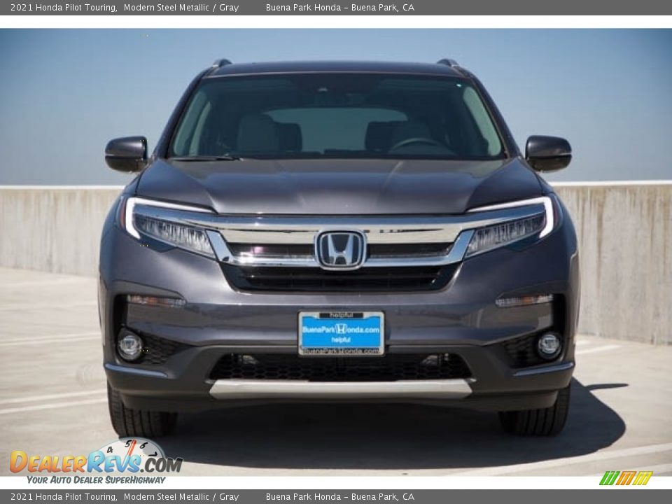 2021 Honda Pilot Touring Modern Steel Metallic / Gray Photo #3