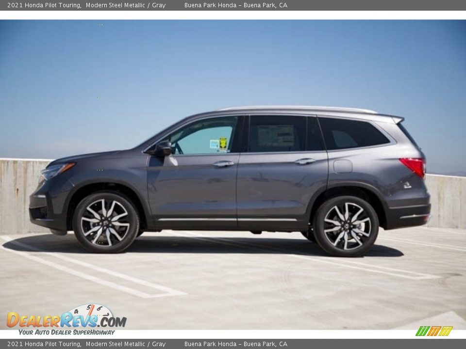 2021 Honda Pilot Touring Modern Steel Metallic / Gray Photo #4