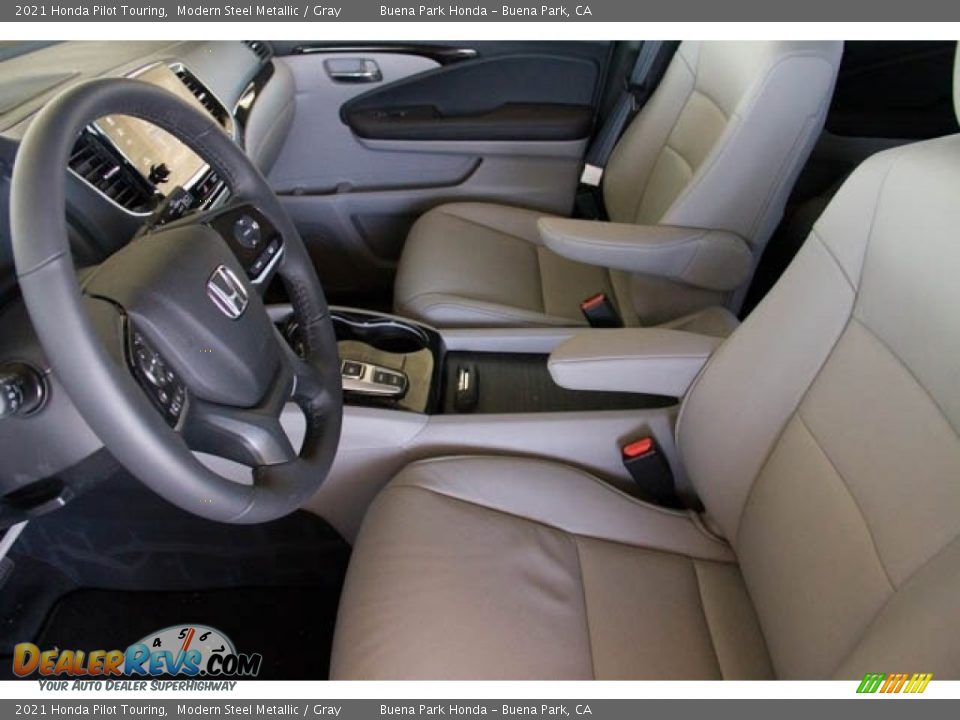 2021 Honda Pilot Touring Modern Steel Metallic / Gray Photo #14