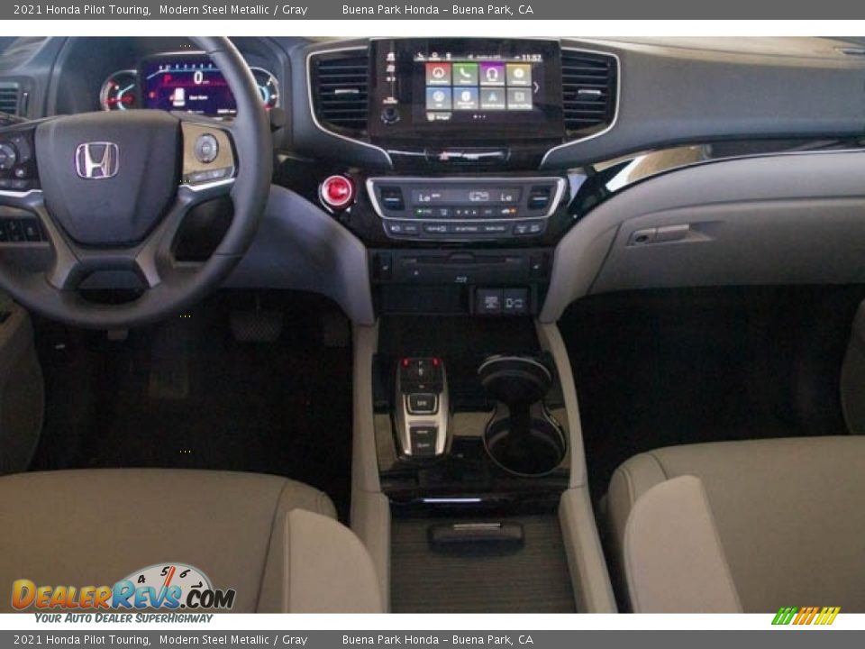2021 Honda Pilot Touring Modern Steel Metallic / Gray Photo #16