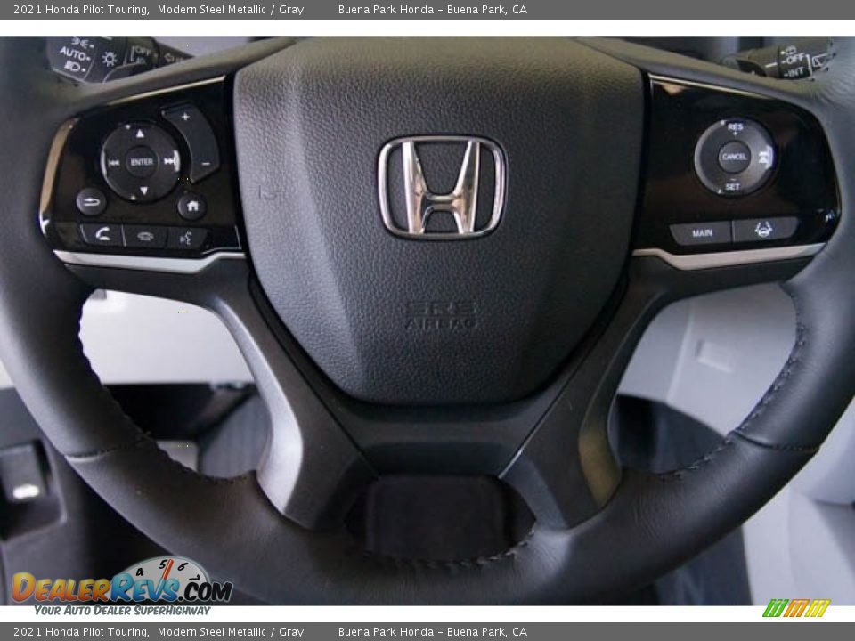 2021 Honda Pilot Touring Modern Steel Metallic / Gray Photo #18
