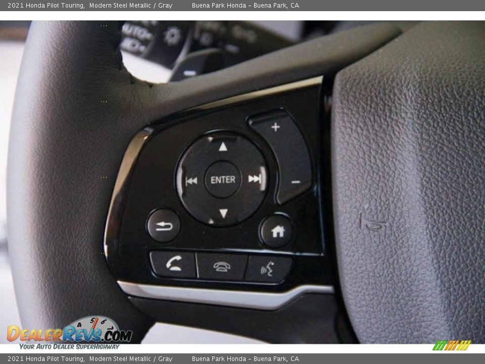 2021 Honda Pilot Touring Modern Steel Metallic / Gray Photo #19