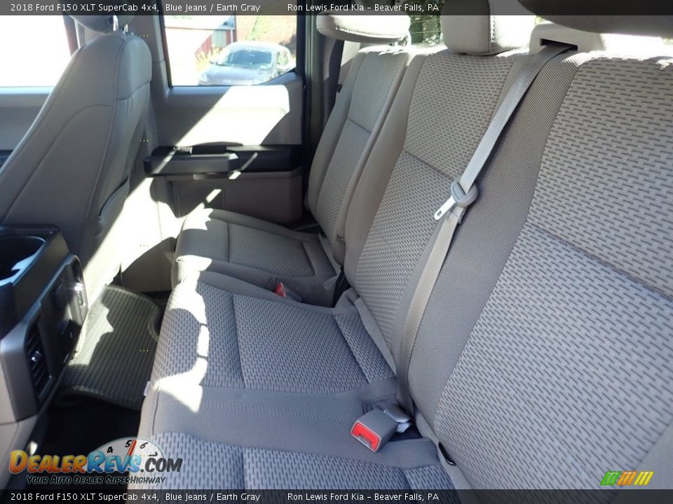 2018 Ford F150 XLT SuperCab 4x4 Blue Jeans / Earth Gray Photo #9
