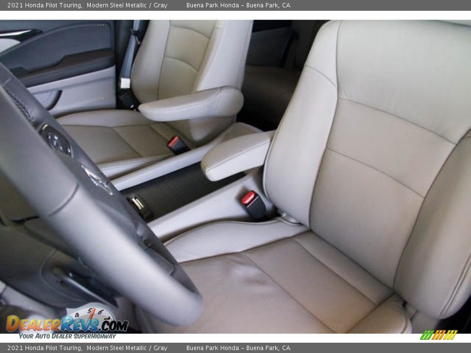 2021 Honda Pilot Touring Modern Steel Metallic / Gray Photo #23