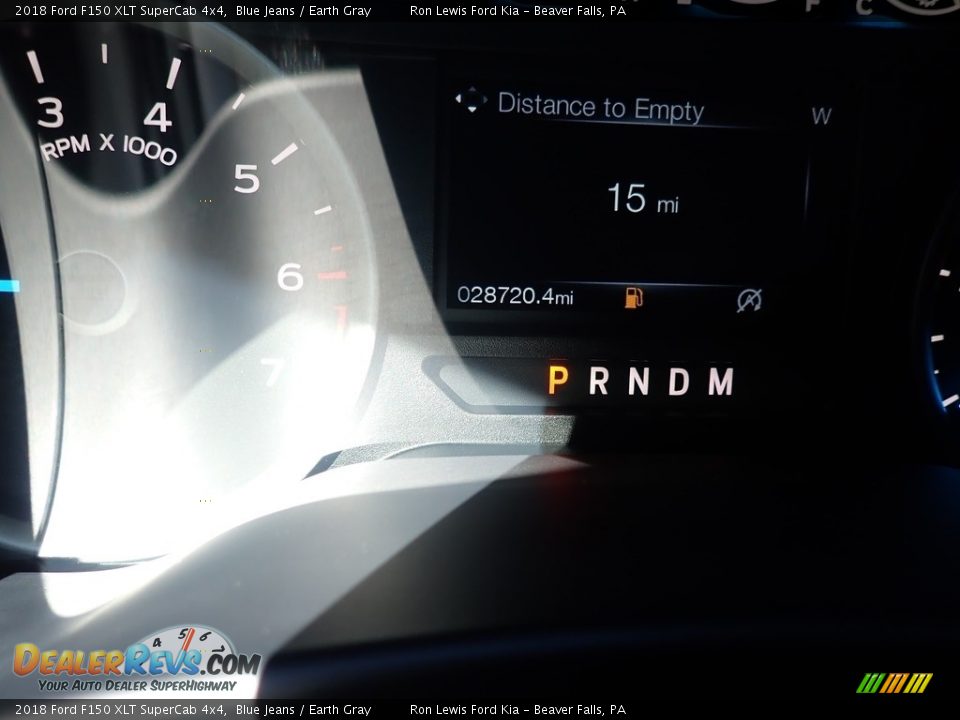 2018 Ford F150 XLT SuperCab 4x4 Blue Jeans / Earth Gray Photo #15
