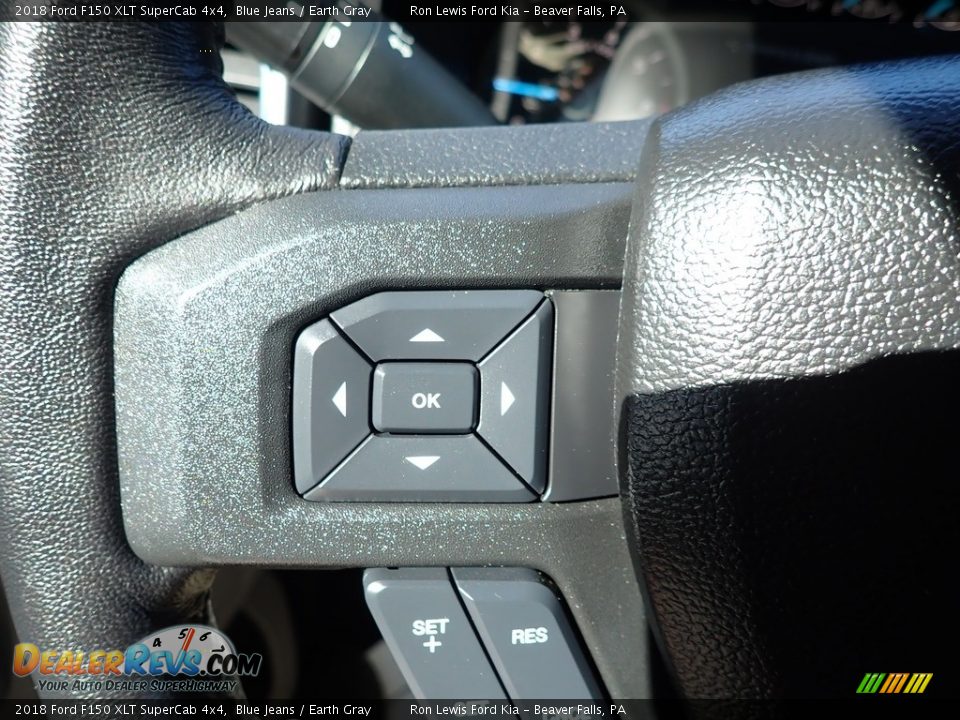 2018 Ford F150 XLT SuperCab 4x4 Blue Jeans / Earth Gray Photo #18