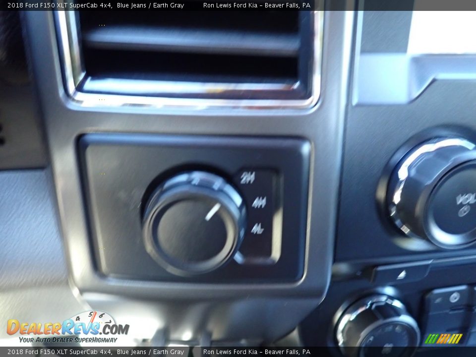 2018 Ford F150 XLT SuperCab 4x4 Blue Jeans / Earth Gray Photo #20