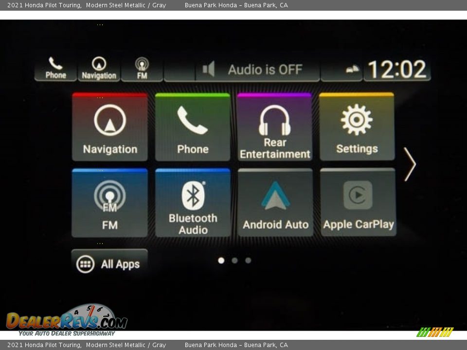 2021 Honda Pilot Touring Modern Steel Metallic / Gray Photo #34