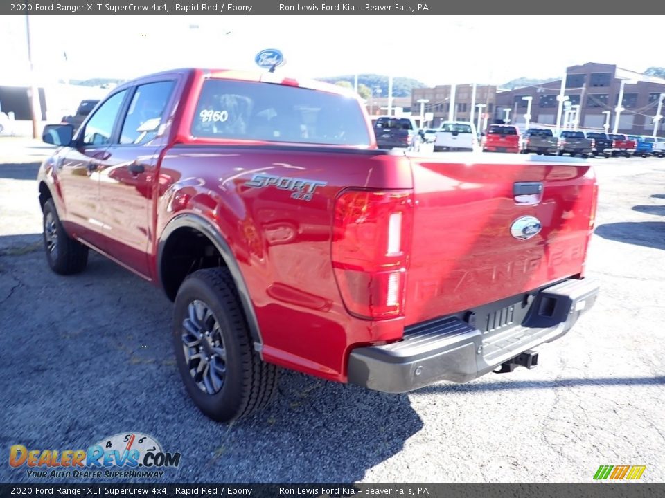 2020 Ford Ranger XLT SuperCrew 4x4 Rapid Red / Ebony Photo #7