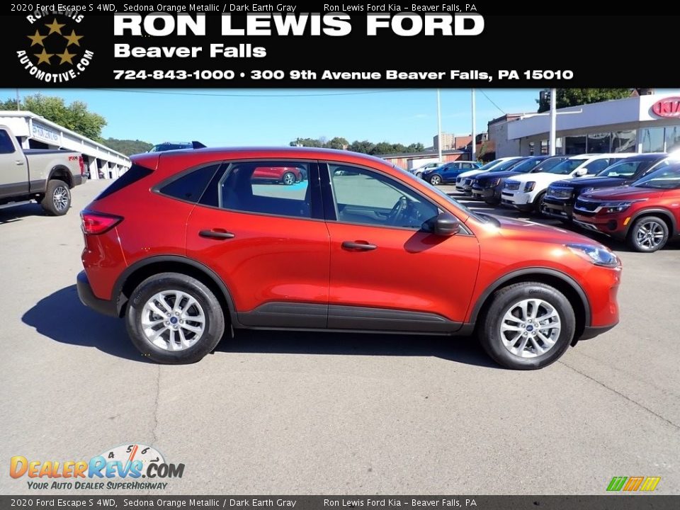 2020 Ford Escape S 4WD Sedona Orange Metallic / Dark Earth Gray Photo #1