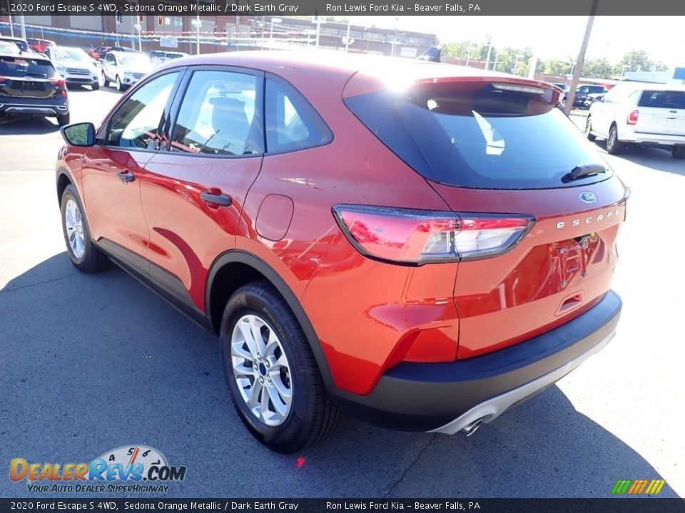2020 Ford Escape S 4WD Sedona Orange Metallic / Dark Earth Gray Photo #7
