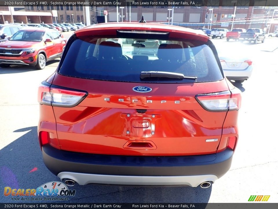 2020 Ford Escape S 4WD Sedona Orange Metallic / Dark Earth Gray Photo #8