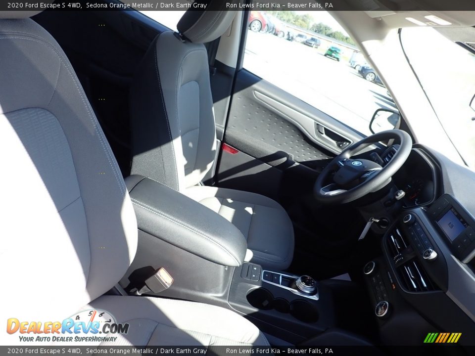 2020 Ford Escape S 4WD Sedona Orange Metallic / Dark Earth Gray Photo #9
