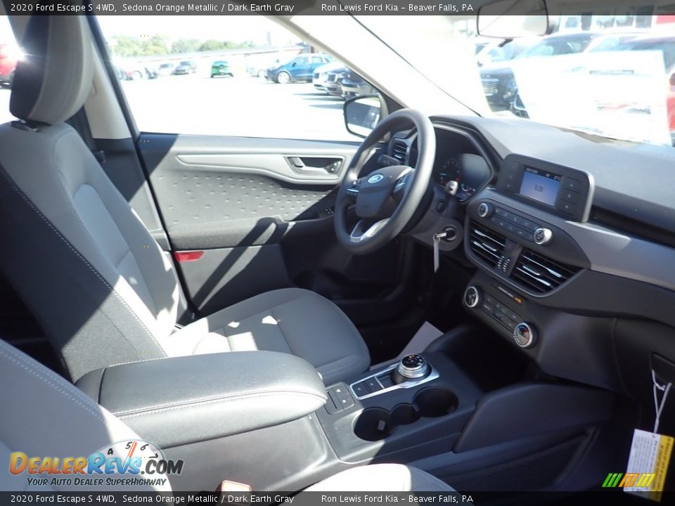 2020 Ford Escape S 4WD Sedona Orange Metallic / Dark Earth Gray Photo #10