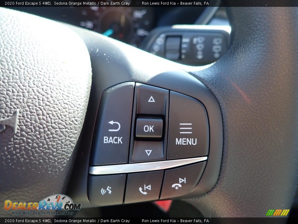 2020 Ford Escape S 4WD Steering Wheel Photo #18