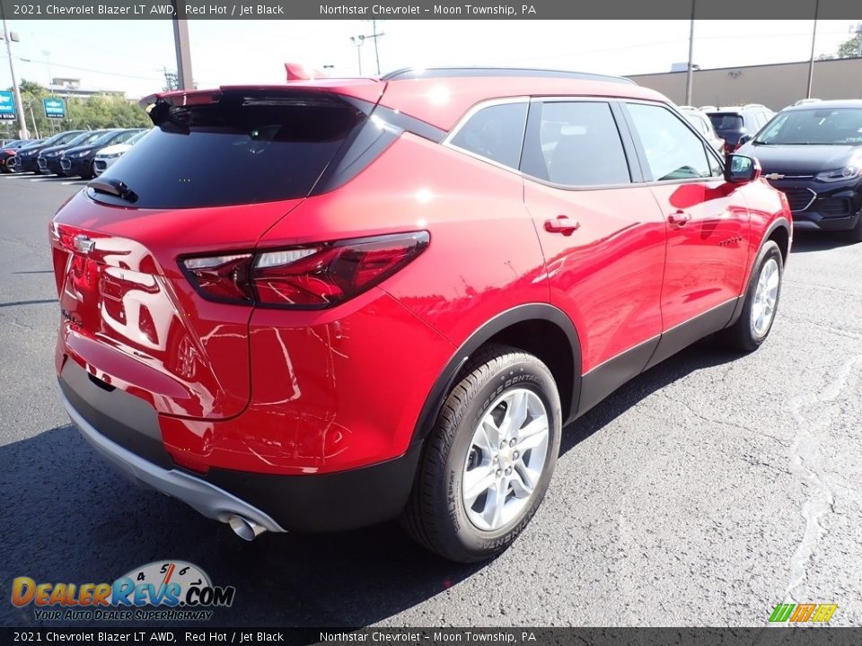 2021 Chevrolet Blazer LT AWD Red Hot / Jet Black Photo #5