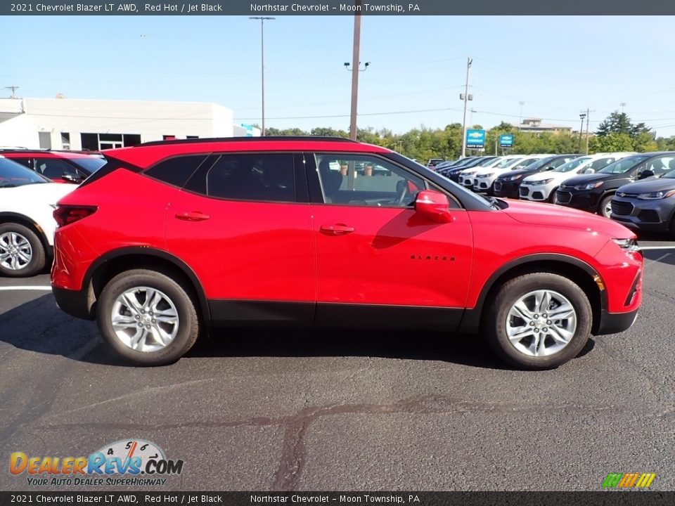 Red Hot 2021 Chevrolet Blazer LT AWD Photo #6