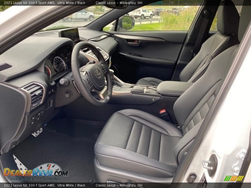 Black Interior - 2021 Lexus NX 300 F Sport AWD Photo #2