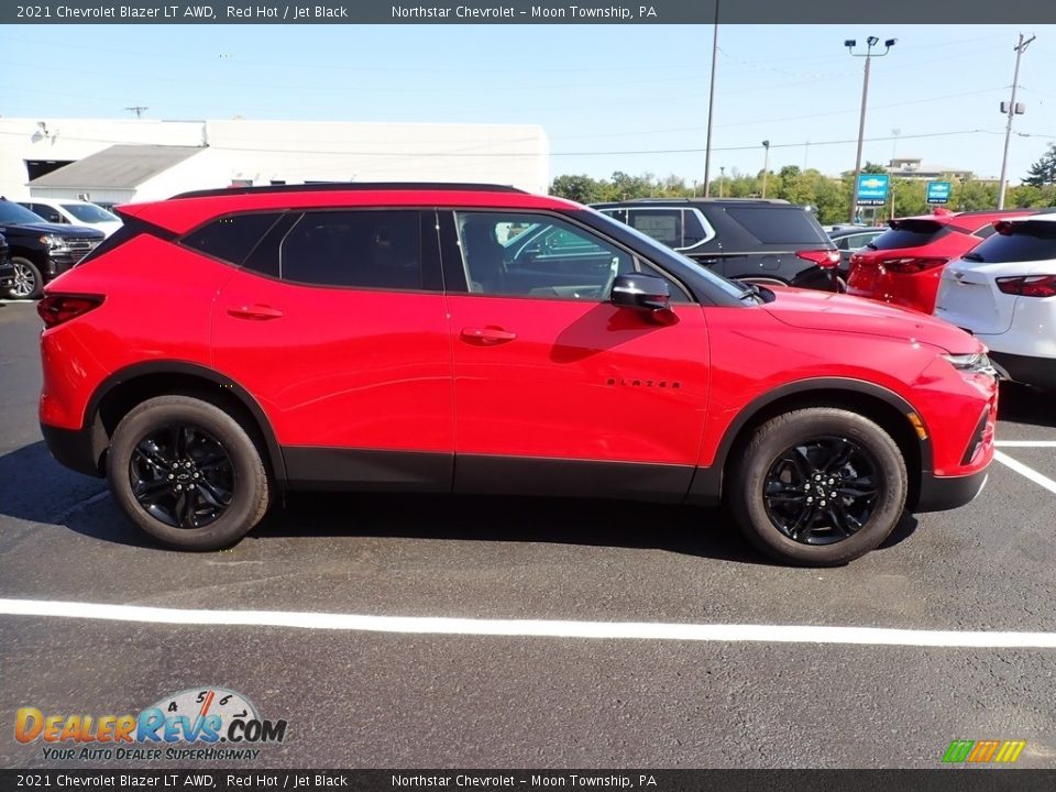 2021 Chevrolet Blazer LT AWD Red Hot / Jet Black Photo #7