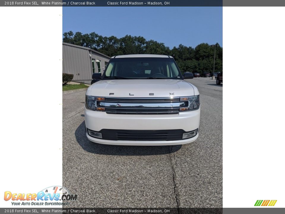 2018 Ford Flex SEL White Platinum / Charcoal Black Photo #2