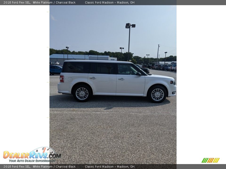 2018 Ford Flex SEL White Platinum / Charcoal Black Photo #4