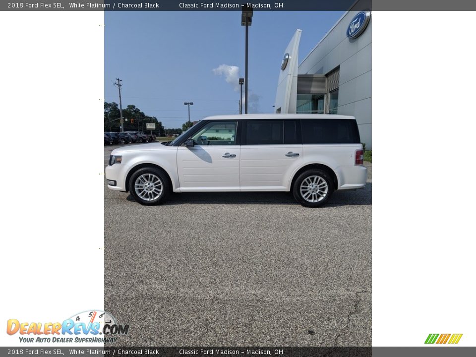 2018 Ford Flex SEL White Platinum / Charcoal Black Photo #8