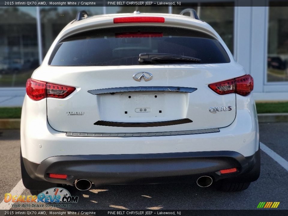 2015 Infiniti QX70 AWD Moonlight White / Graphite Photo #5