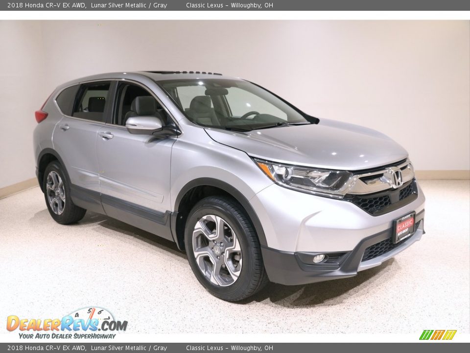 2018 Honda CR-V EX AWD Lunar Silver Metallic / Gray Photo #1