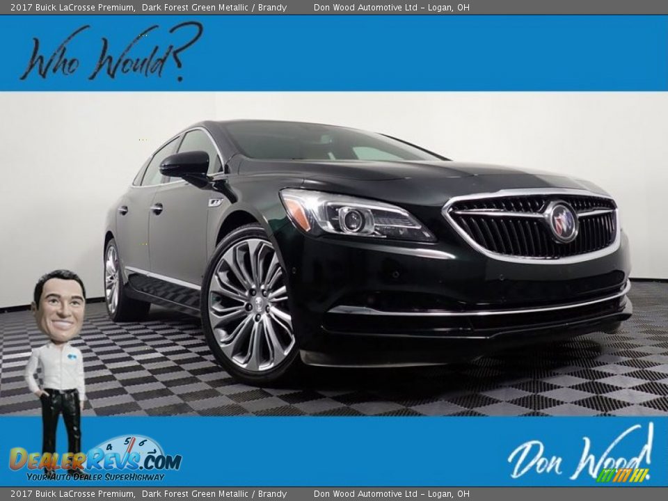 2017 Buick LaCrosse Premium Dark Forest Green Metallic / Brandy Photo #1