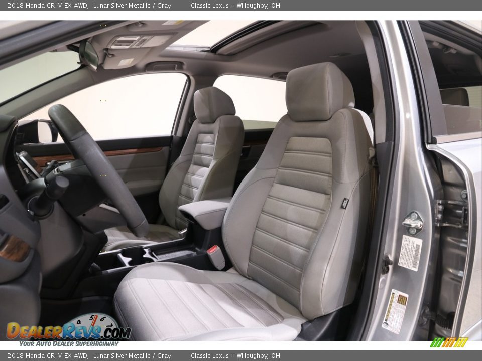 2018 Honda CR-V EX AWD Lunar Silver Metallic / Gray Photo #5