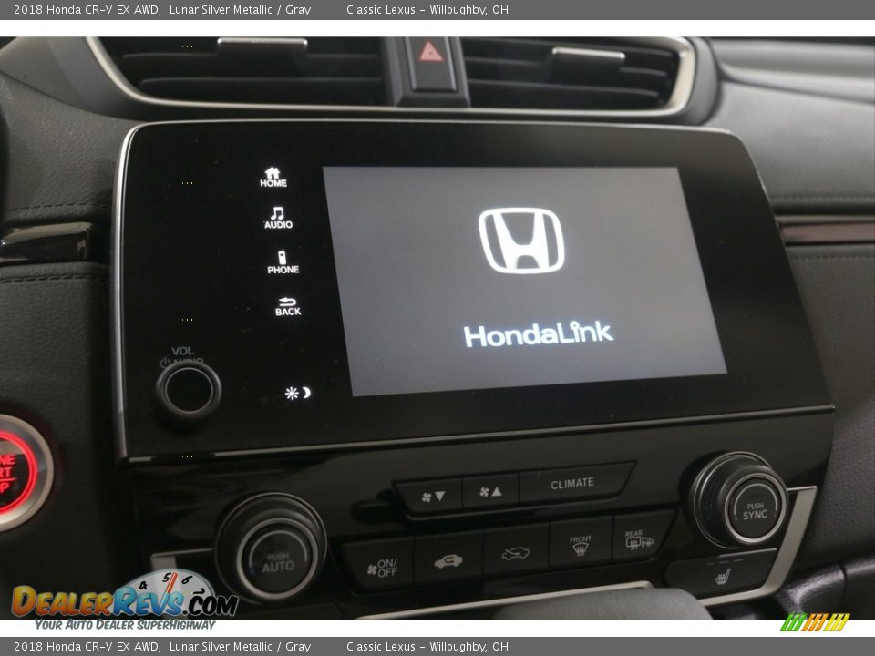 2018 Honda CR-V EX AWD Lunar Silver Metallic / Gray Photo #10