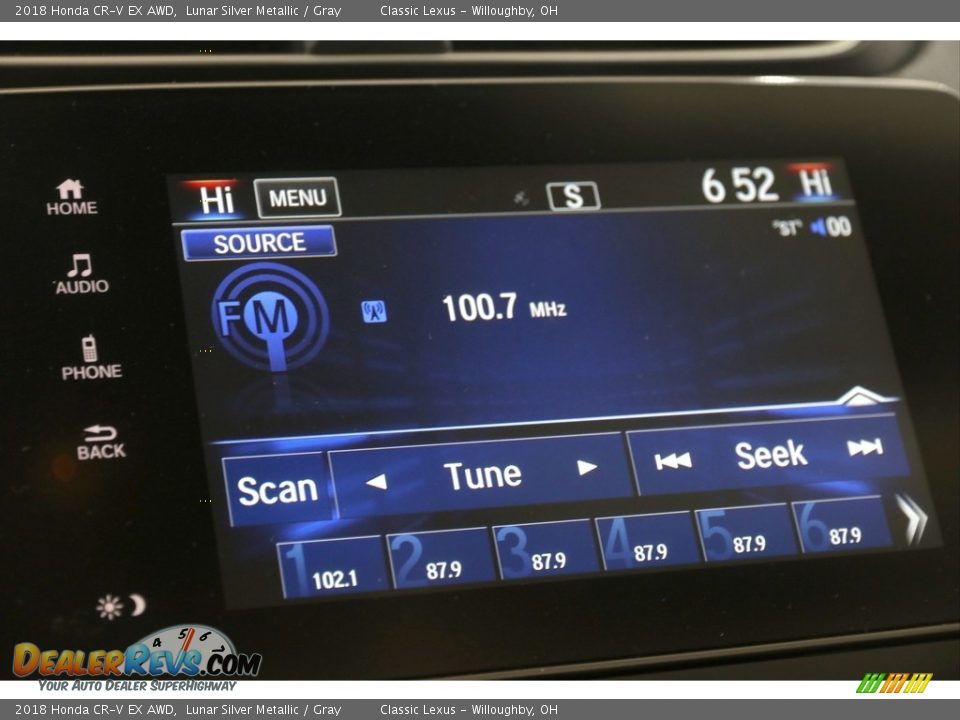 2018 Honda CR-V EX AWD Lunar Silver Metallic / Gray Photo #11
