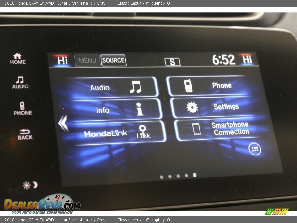 2018 Honda CR-V EX AWD Lunar Silver Metallic / Gray Photo #12
