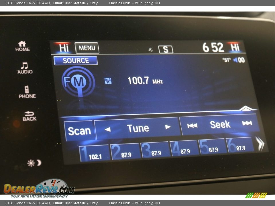 2018 Honda CR-V EX AWD Lunar Silver Metallic / Gray Photo #13