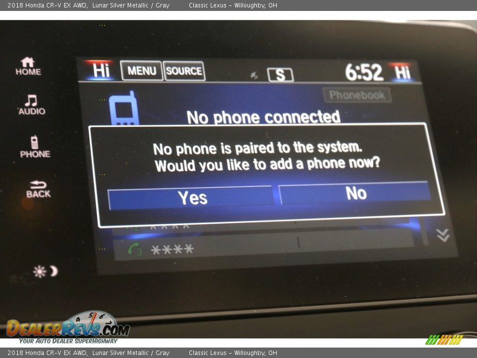 2018 Honda CR-V EX AWD Lunar Silver Metallic / Gray Photo #15