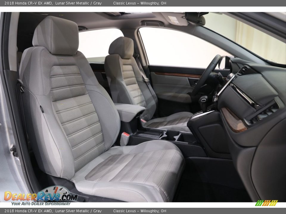 2018 Honda CR-V EX AWD Lunar Silver Metallic / Gray Photo #18