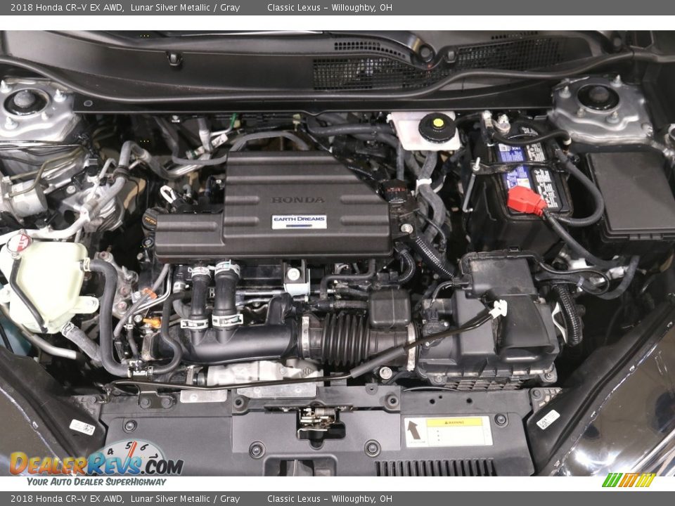 2018 Honda CR-V EX AWD Lunar Silver Metallic / Gray Photo #22