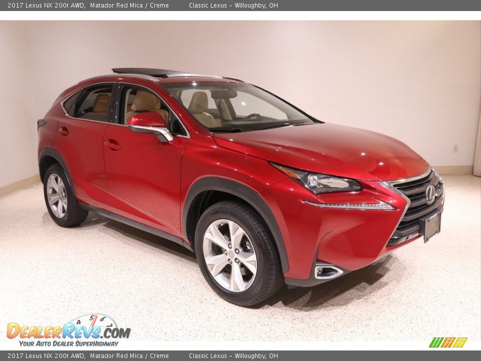 2017 Lexus NX 200t AWD Matador Red Mica / Creme Photo #1