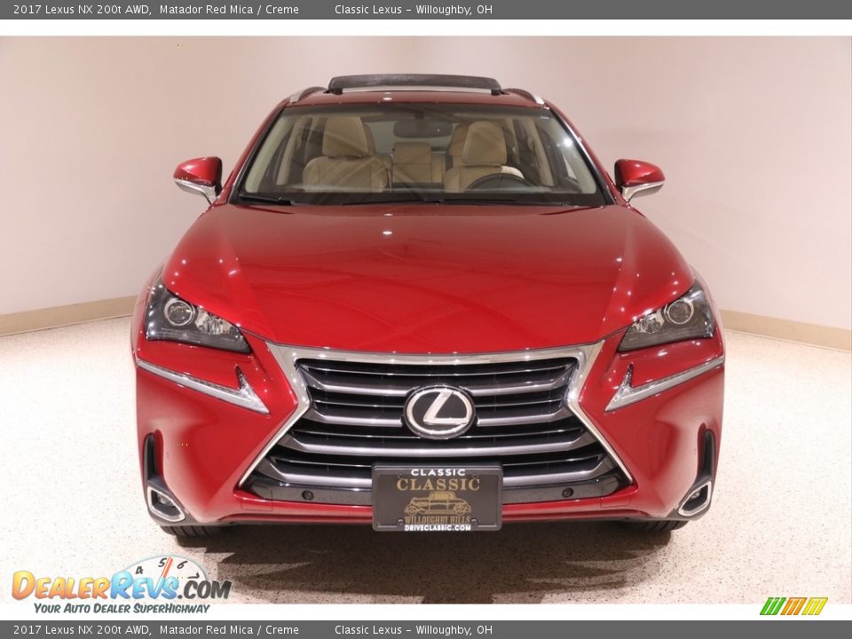 2017 Lexus NX 200t AWD Matador Red Mica / Creme Photo #2