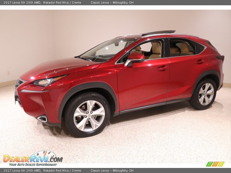 2017 Lexus NX 200t AWD Matador Red Mica / Creme Photo #3