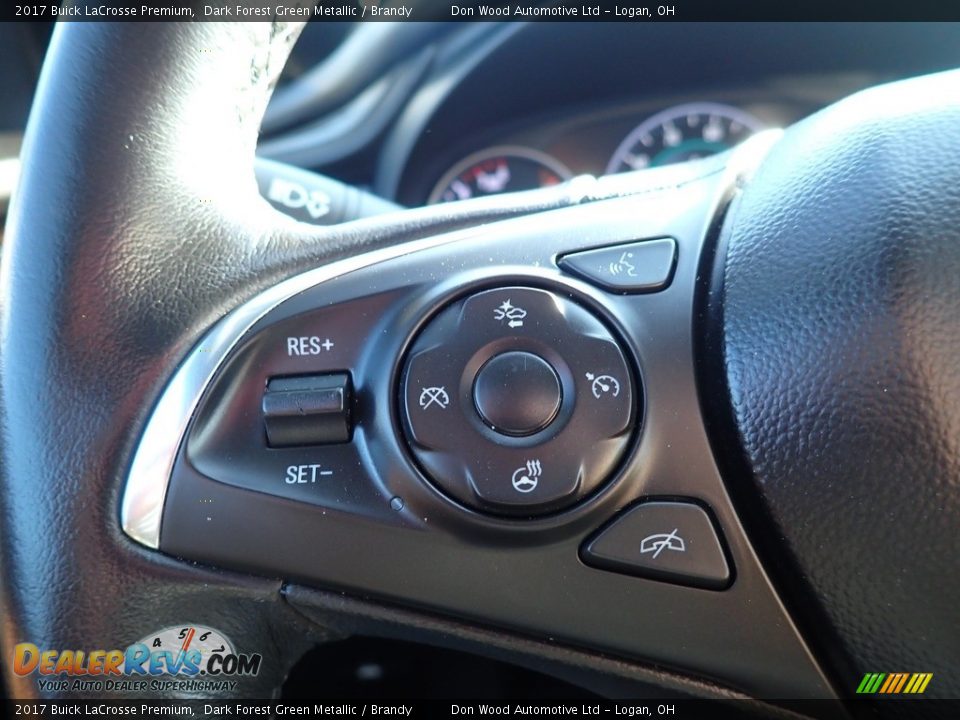 2017 Buick LaCrosse Premium Dark Forest Green Metallic / Brandy Photo #25